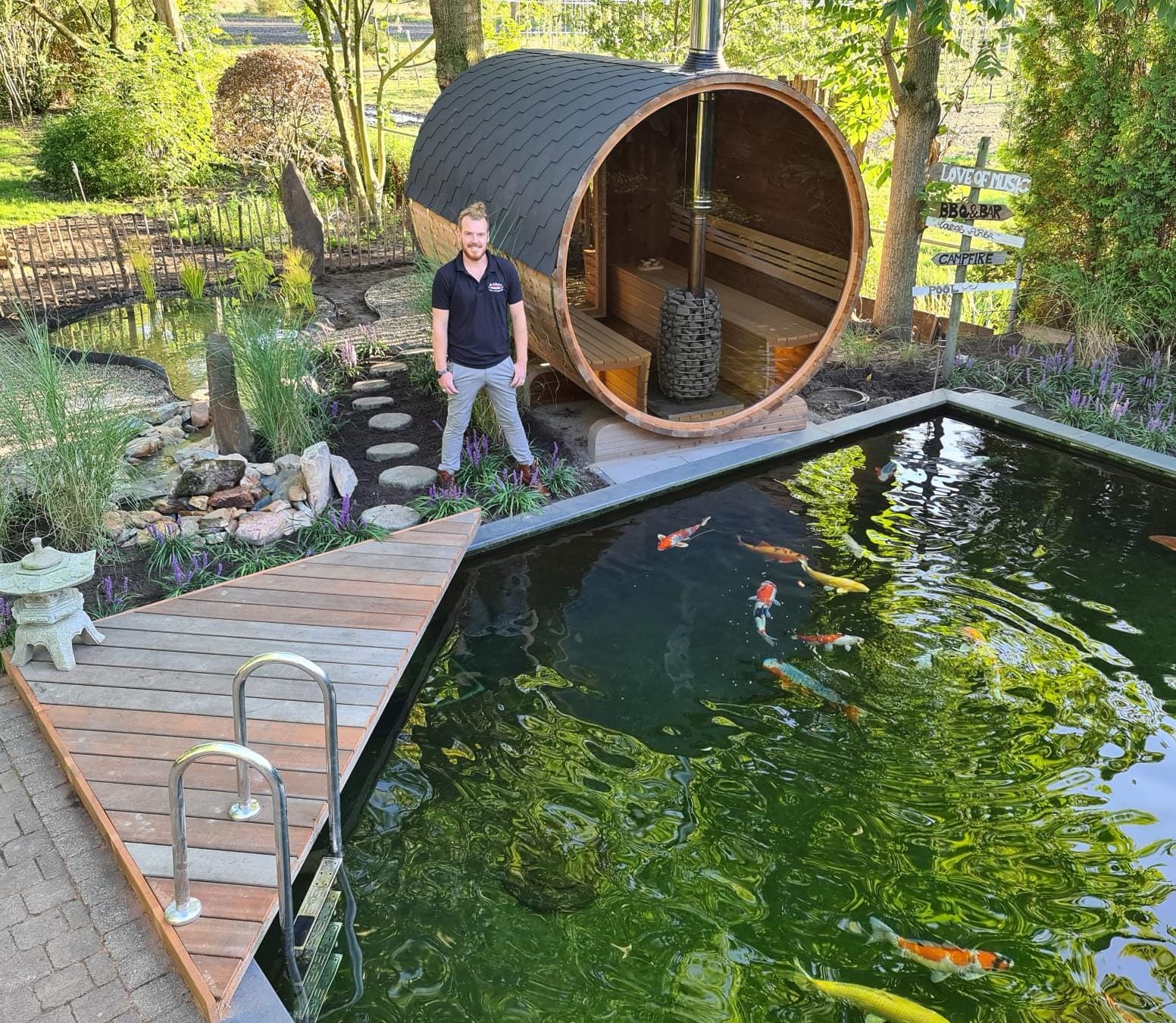 Toon bij Vijvercentrum de Scheper Toon van Alphen Vijvercentrum de Scheper