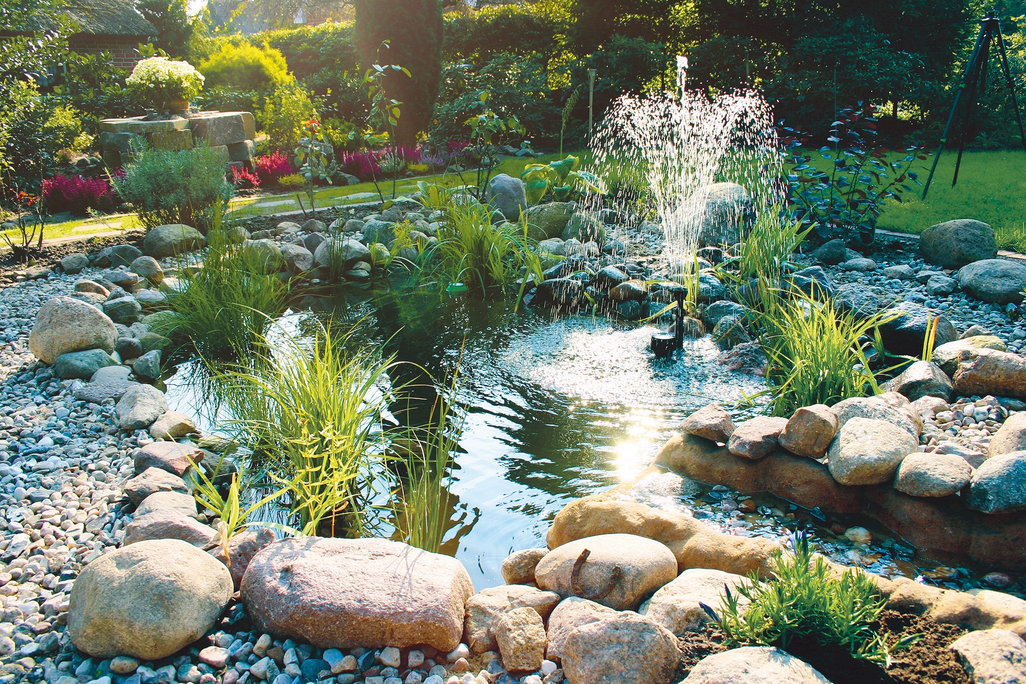 Vijver-fontein-vijvercentrum-de-scheper Vijver fontein