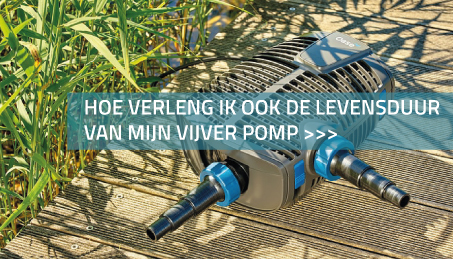 Hoe verleng ik ook de levensduur van mijn vijver pomp?