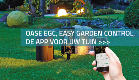 Oase EGC, Easy Garden Control, de app voor uw tuin