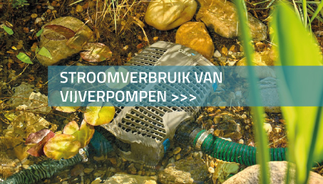 Stroomverbruik van vijverpompen