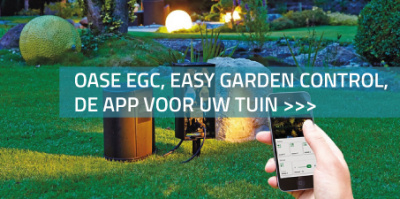 Oase EGC, Easy Garden Control, de app voor uw tuin